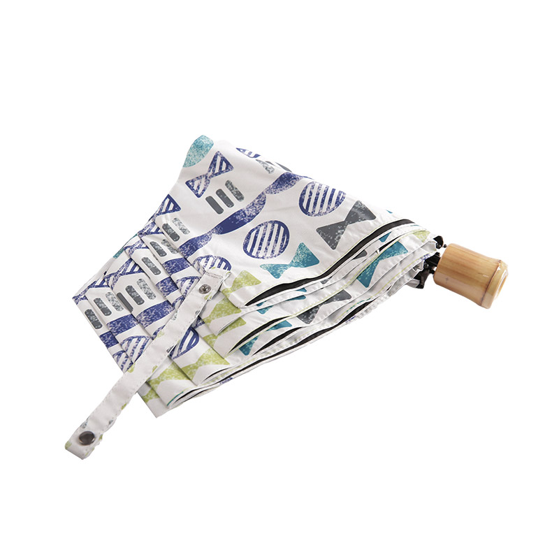 Mini Multiple Patterns Pongee Cum Coated umbrella triplici 0E6B0423